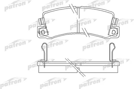 PBP478 PATRON Колодки тормозные дисковые