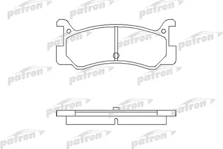 PBP482 PATRON Тормозные колодки