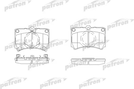 PBP487 PATRON Колодки тормозные дисковые