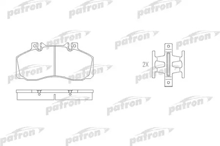 Тормозные колодки PATRON PBP501