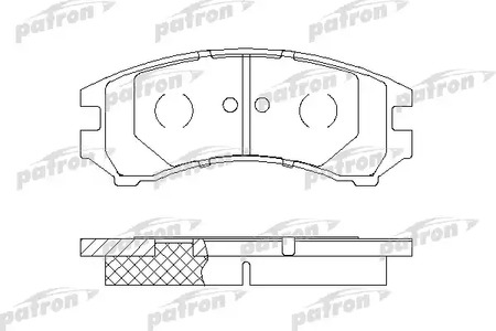 Колодки тормозные дисковые PATRON PBP550