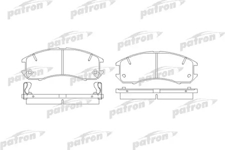 PBP576 PATRON Колодки тормозные дисковые