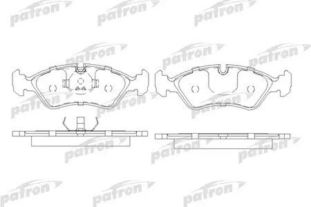 PBP584 PATRON Колодки тормозные дисковые