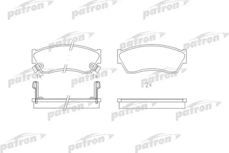 PBP588 PATRON Тормозные колодки