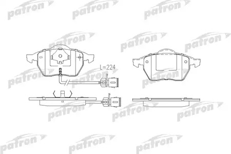 Тормозные колодки PATRON PBP590