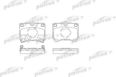 PBP597 PATRON Тормозные колодки