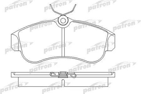 PBP604 PATRON Колодки тормозные дисковые