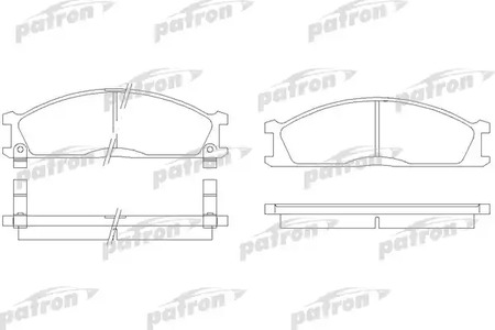 PBP641 PATRON Колодки тормозные дисковые