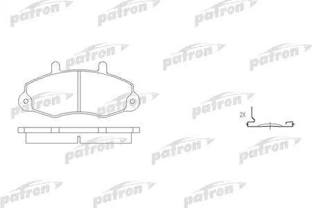 PBP700 PATRON Колодки тормозные дисковые