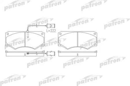 PBP709 PATRON Тормозные колодки