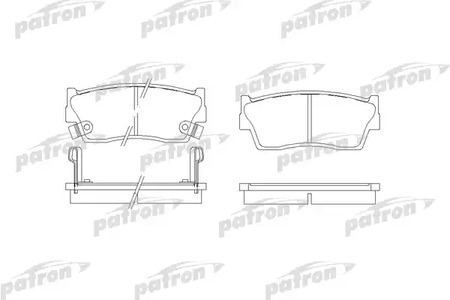 PBP712 PATRON Тормозные колодки