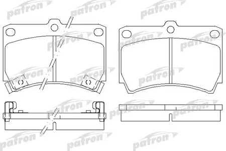 PBP715 PATRON Колодки тормозные дисковые