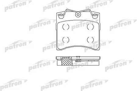 PBP722 PATRON Колодки тормозные дисковые