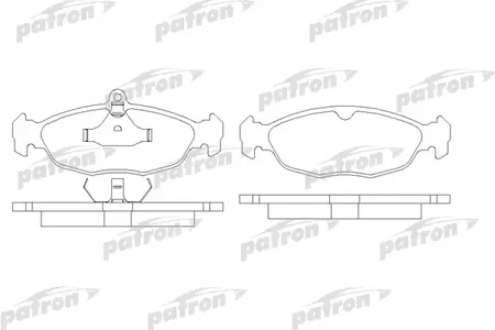 PBP732 PATRON Колодки тормозные дисковые