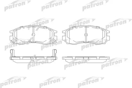 Колодки тормозные дисковые PATRON PBP764