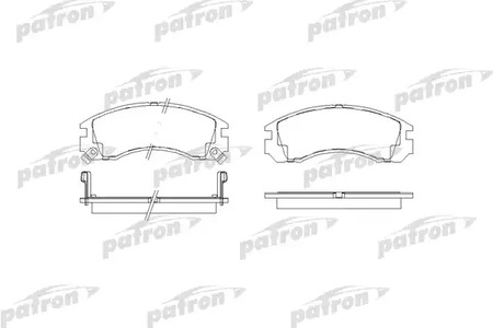 Колодки тормозные дисковые PATRON PBP765