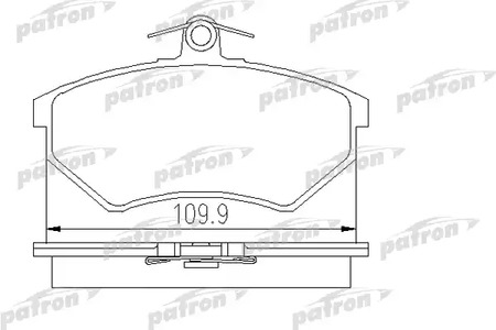 PBP774 PATRON Колодки тормозные дисковые