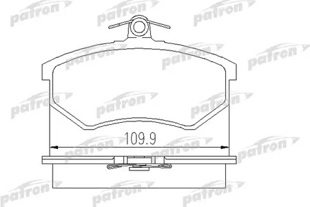 PBP775 PATRON Колодки тормозные дисковые