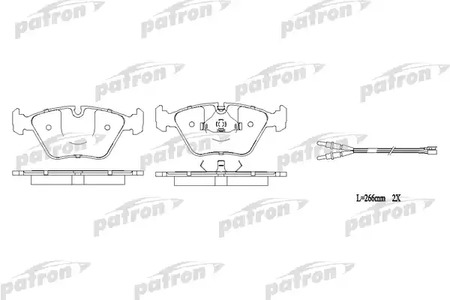 PBP779 PATRON Колодки тормозные дисковые