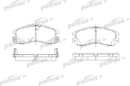 PBP789 PATRON Колодки тормозные дисковые