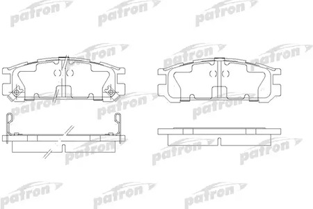 PBP790 PATRON Колодки тормозные дисковые