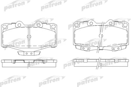 PBP797 PATRON Колодки тормозные дисковые