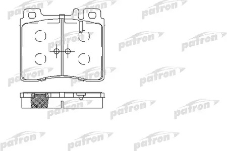 Колодки тормозные дисковые PATRON PBP800