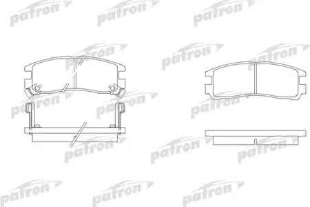 PBP803 PATRON Колодки тормозные дисковые