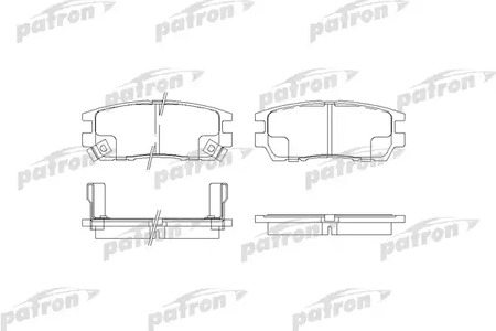 PBP804 PATRON Колодки тормозные дисковые