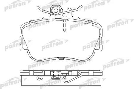 PBP854 PATRON Колодки тормозные дисковые