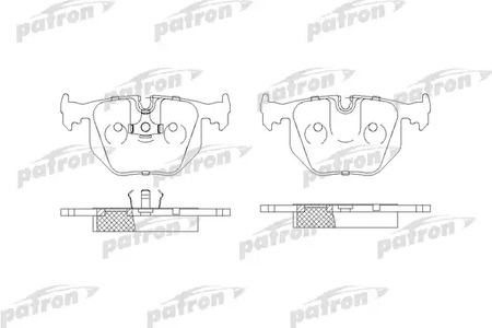 PBP857 PATRON Колодки тормозные дисковые