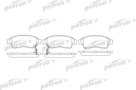 PBP867 PATRON Колодки тормозные дисковые