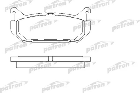 PBP869 PATRON Колодки тормозные дисковые