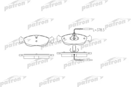 PBP876 PATRON Тормозные колодки