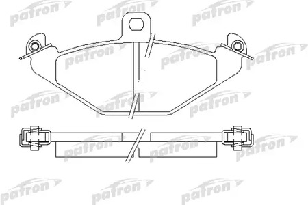 PBP878 PATRON Колодки тормозные дисковые