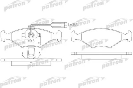 PBP912 PATRON Тормозные колодки