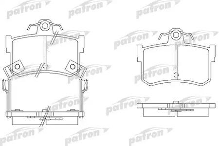 PBP917 PATRON Тормозные колодки