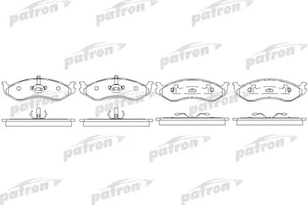 PBP929 PATRON Колодки тормозные дисковые