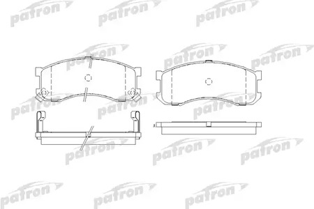 PBP939 PATRON Колодки тормозные дисковые