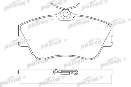 PBP970 PATRON Колодки тормозные дисковые