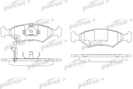 PBP982 PATRON Колодки тормозные дисковые