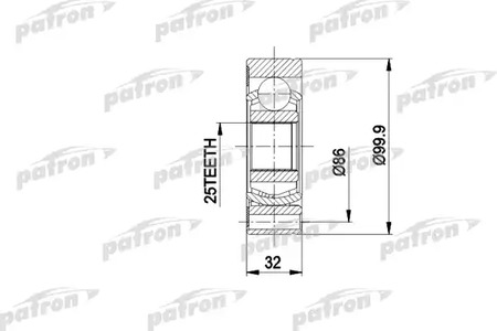 PCV1005 PATRON ШРУС