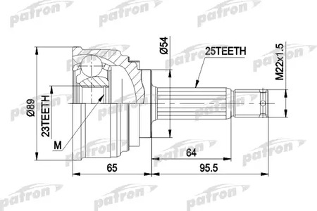 PCV1148 PATRON ШРУС