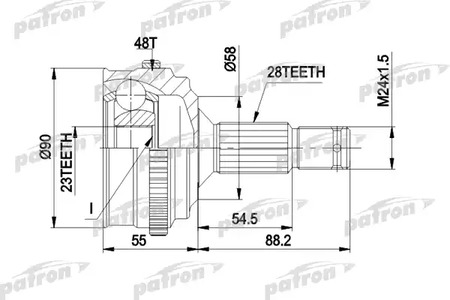 ШРУС PATRON PCV1179