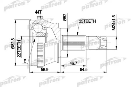 PCV1210 PATRON ШРУС