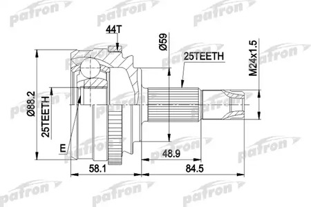 ШРУС PATRON PCV1214