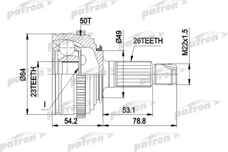 ШРУС PATRON PCV1220