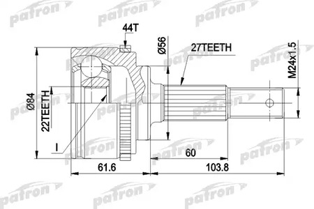 PCV1348 PATRON ШРУС