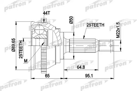 PCV1370 PATRON ШРУС