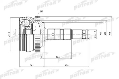 PCV1400 PATRON ШРУС